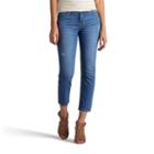 Women's Lee Adrina Modern Series Crop Jeans, Size: 12 Avg/reg, Dark Blue