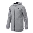 Boys 8-20 Adidas Full-zip Fleece Jacket, Size: Xl, Dark Grey