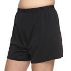 Plus Size A Shore Fit Hip Minimizer Swim Shorts, Women's, Size: 24 W, Black