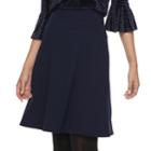 Women's Apt. 9&reg; Slimming A-line Skirt, Size: Large, Dark Blue