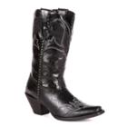 Durango Crush Peek-a-boot Women's Cowboy Boots, Size: Medium (10), Black