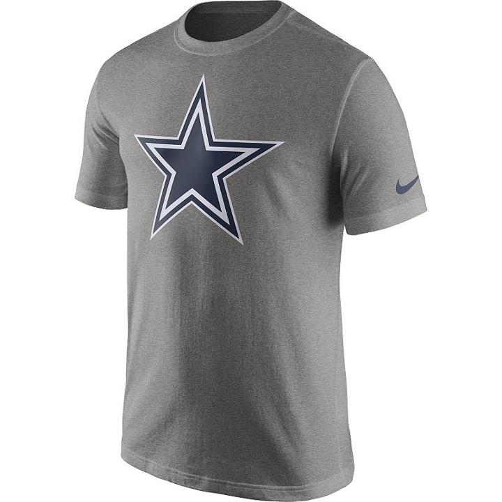Men's Nike Dallas Cowboys Essential Logo Tee, Size: Small, Dark Grey