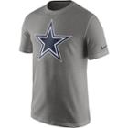 Men's Nike Dallas Cowboys Essential Logo Tee, Size: Small, Dark Grey