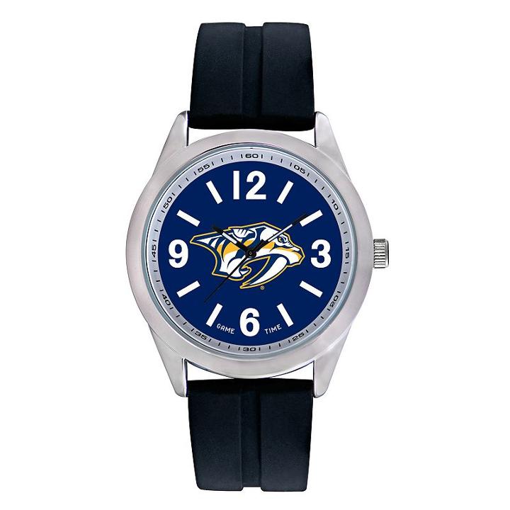Men's Game Time Nashville Predators Varsity Watch, Black