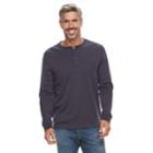 Men's Croft & Barrow&reg; Classic-fit Easy-care Henley, Size: Large, Drk Purple