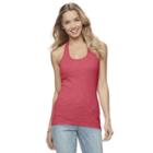 Juniors' So&reg; Ribbed Racerback Tank, Girl's, Size: Medium, Med Red