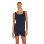 Women's Dolfin Aquatard One-piece Swim Legsuit, Size: 18 Comp, Blue (navy)