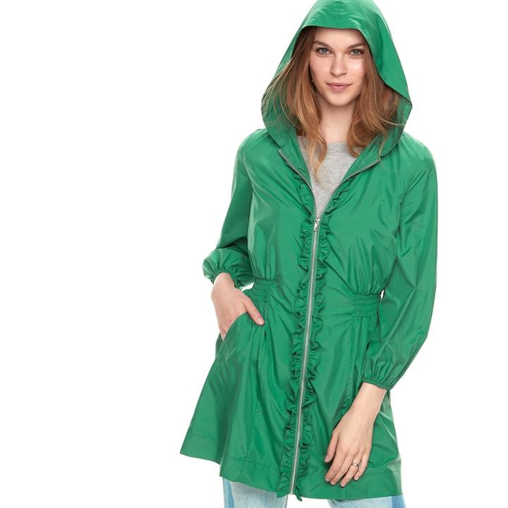 K/lab Puff Sleeve Zip Jacket, Kids Unisex, Size: Xs, Dark Green