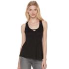 Women's Rock & Republic&reg; Triangle Tank, Size: Xs, Black
