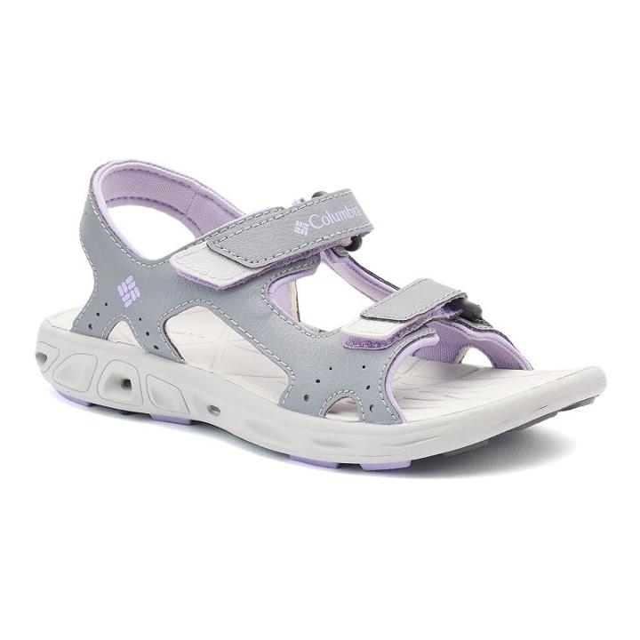 Columbia Techsun Girls' Water Sandals, Girl's, Size: 5, Med Grey