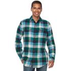 Big & Tall Sonoma Goods For Life&trade; Supersoft Stretch Flannel Shirt, Men's, Size: M Tall, Lt Brown