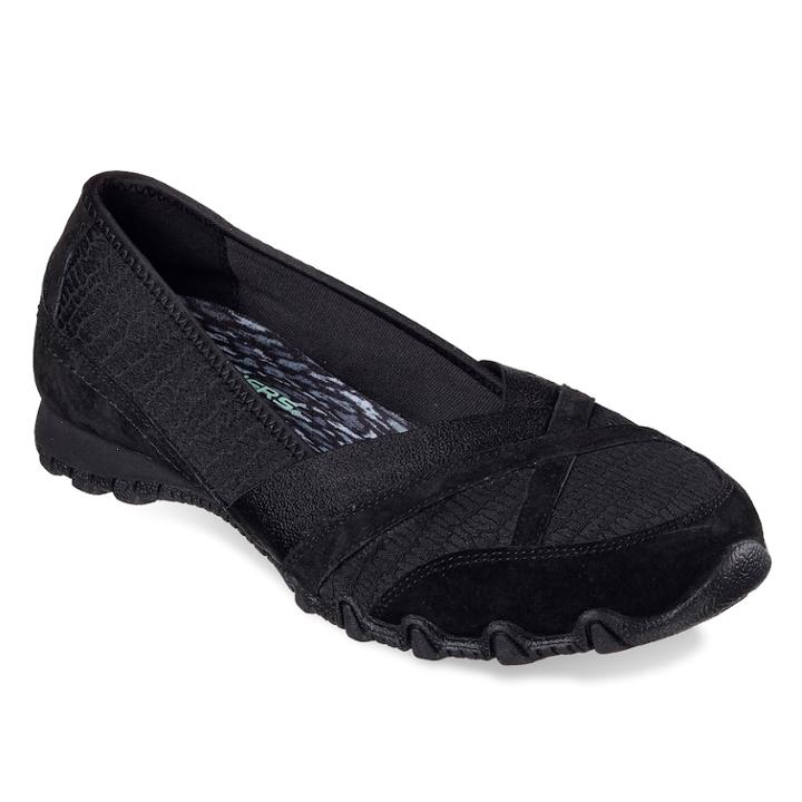 Skechers Relaxed Fit Bikers Satine Women's Shoes, Size: 8.5, Grey (charcoal)