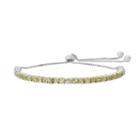 Sterling Silver Peridot Lariat Bracelet, Women's, Size: 9, Green