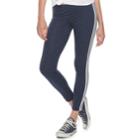 Juniors' So&reg; Side Stripe Leggings, Teens, Size: Large, Dark Blue