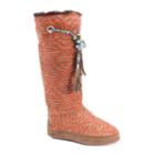 Muk Luks Women's Grace Tall Boot Slippers, Size: Xl, Orange