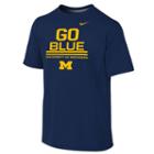 Boys 8-20 Nike Michigan Wolverines Football Legend Icon Dri-fit Tee, Boy's, Size: M(10-12), Blue (navy)