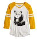 Girls 7-16 & Plus Size Mudd&reg; 3/4-sleeve Raglan Graphic Tee, Size: 20 1/2, White