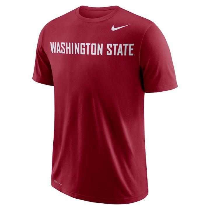 Men's Nike Washington State Cougars Wordmark Tee, Size: Medium, Dark Red