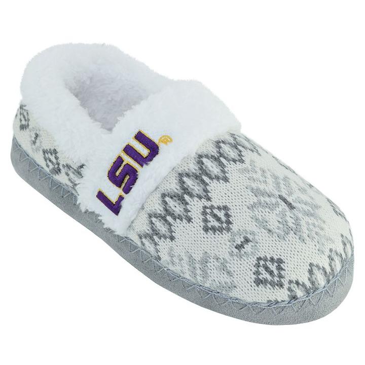 Women's Lsu Tigers Snowflake Slippers, Size: Small, Team