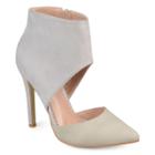 Journee Collection Zinia Women's Ankle Cuff High Heels, Size: Medium (8.5), Med Grey