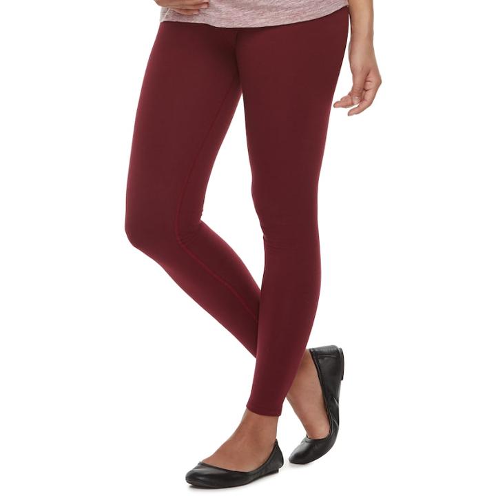 Maternity A:glow Full Belly Panel Capri Leggings, Women's, Size: Xl-mat, Dark Red