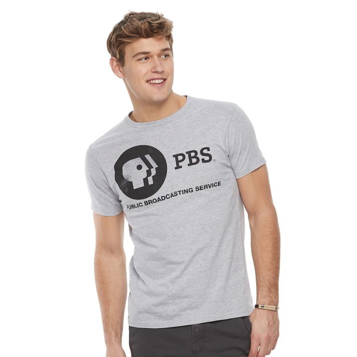 Men's Pbs Tee, Size: Medium, Light Grey