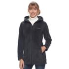 Women's Columbia Three Lakes Hooded Long Fleece Jacket, Size: Xl, Grey (charcoal)