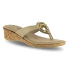 Tuscany By Easy Street Fina Women's Wedge Sandals, Size: 10 Wide, Natural