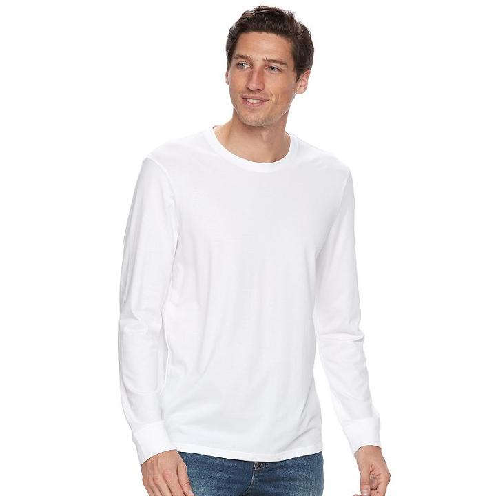 Men's Sonoma Goods For Life&trade; Modern-fit Flexwear Tee, Size: Medium, White