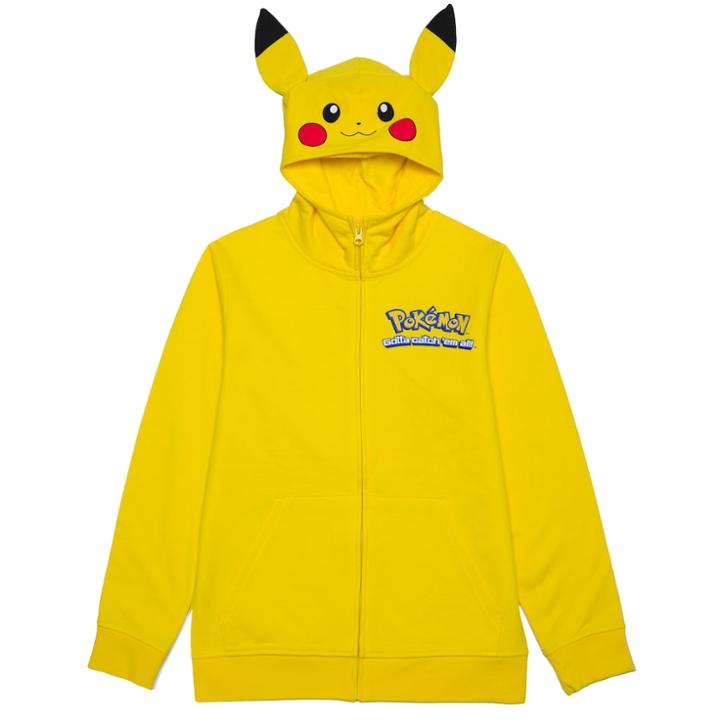 Boys 8-20 Pokemon Pikachu Hoodie, Size: Medium, Gold