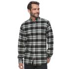 Big & Tall Croft & Barrow&reg; True Comfort Classic-fit Flannel Button-down Shirt, Men's, Size: M Tall, Dark Green