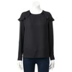 Women's Elle&trade; Raglan Flounce Top, Size: Xxl, Oxford