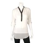 Iz Byer Chiffon Top - Juniors, Teens, Size: Medium, White