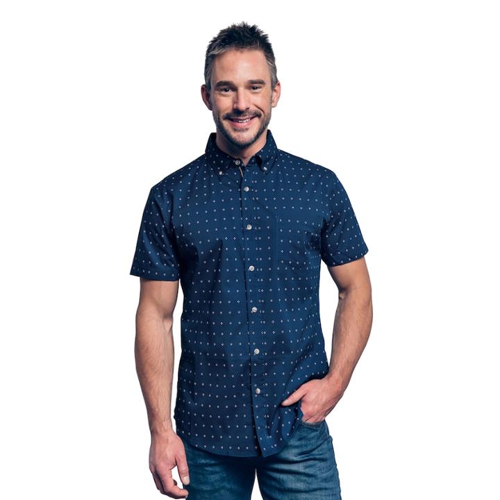 Men's Lee Ben Button-down Shirt, Size: Xl, Blue (navy)