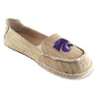 Women's Campus Cruzerz Kansas State Wildcats Sparkle Cabo Slip-on Shoes, Size: 6, Beig/green (beig/khaki)