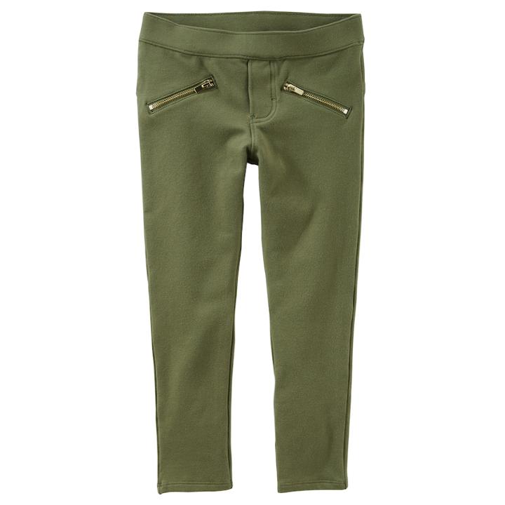 Girls 4-12 Oshkosh B'gosh&reg; French Terry Skinny Pants, Size: 6x, Green