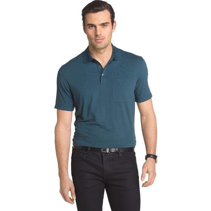 Big & Tall Van Heusen Flex Classic-fit Polo, Men's, Size: 3xb, Turquoise/blue (turq/aqua)