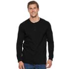 Big & Tall Men's Sonoma Goods For Life&trade; Modern-fit Flexwear Henley, Size: 3xl Tall, Black
