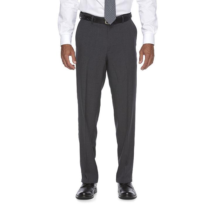 Big & Tall Croft & Barrow&reg; True Comfort Classic-fit Opticool Dress Pants, Men's, Size: 54x32, Med Grey