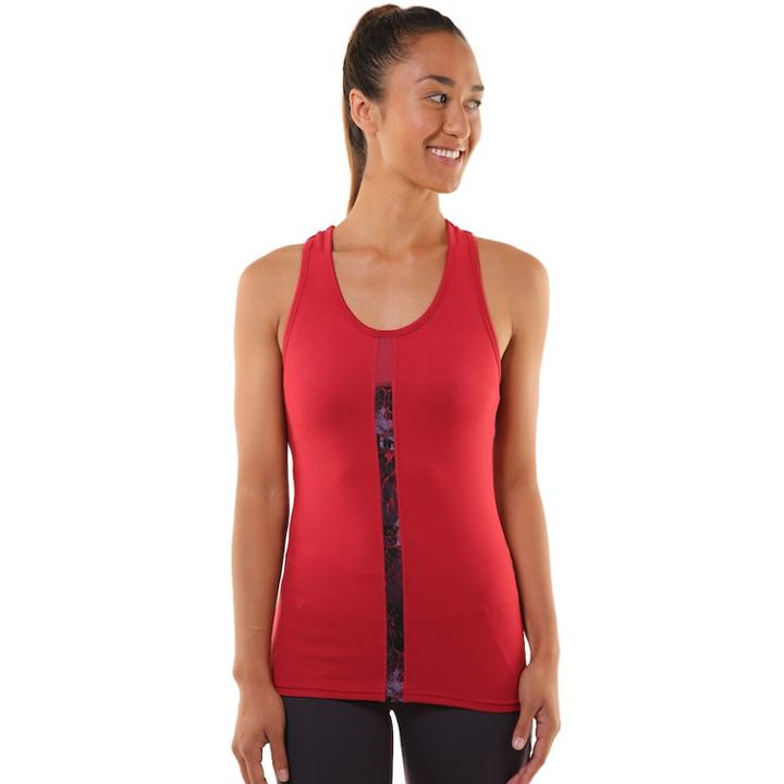Women's Soybu Binary Racerback Tank, Size: Medium, Med Red