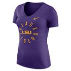 Women's Nike Lsu Tigers Dri-fit Touch Tee, Size: Xxl, Purple