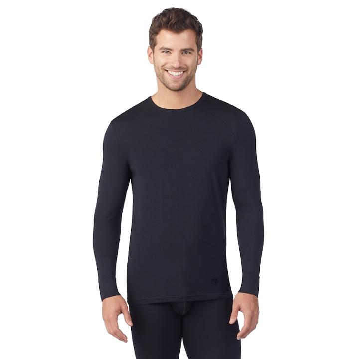 Big & Tall Climatesmart By Cuddl Duds&reg; X Modal Crewneck Tee, Men's, Size: 2xb, Black