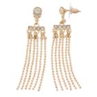 Lc Lauren Conrad Beaded Chain Nickel Free Cascade Drop Earrings, Women's, Gold