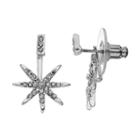 Lc Lauren Conrad Starburst Ear Jacket Earrings, Women's, Silver Tone