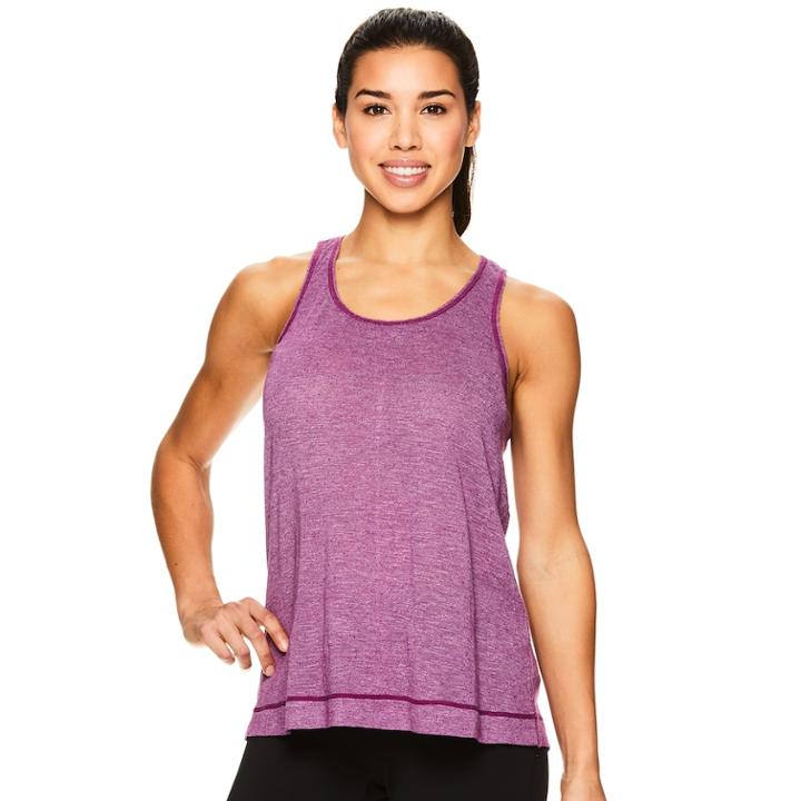 Women's Gaiam Peace Yoga Tank, Size: Xl, Dark Blue