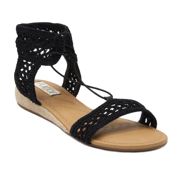 Sugar Dream Big Women's Sandals, Size: Medium (9.5), Black