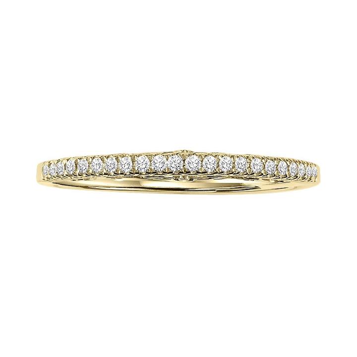 Simply Vera Vera Wang 14k Gold 1/10-ct. T.w. Diamond Band Ring, Adult Unisex, Size: 5.50, White