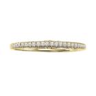 Simply Vera Vera Wang 14k Gold 1/10-ct. T.w. Diamond Band Ring, Adult Unisex, Size: 5.50, White
