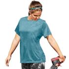 Champion, Women's Plus Size Scoopneck Vapor Active Tee, Size: 3xl, Med Blue