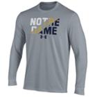 Boys 8-20 Under Armour Notre Dame Fighting Irish Youth Live Tee, Size: M 10-12, Grey